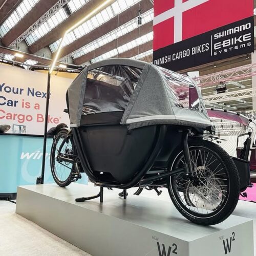 Pre-order nu en verzeker jezelf van de nieuwste elektrische bakfiets van Winther, beschikbaar in juli 2025! Winther W2 Elektrische Bakfiets – 2-Wieler voor Cargo en Comfort - Afbeelding 1